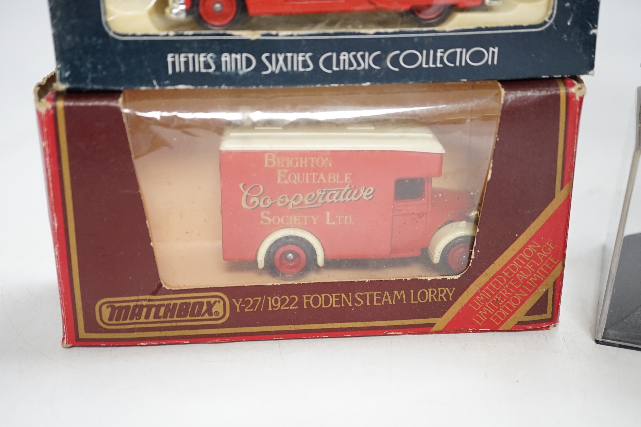 Twenty boxed EFE, Corgi OOC etc. buses and coaches, operators include Merthyr Tydfil, Ribble, Brighton & Hove, Southern Vectis, etc. together with a quantity of other boxed diecast vehicles by Vanguard, Matchbox, Solido,